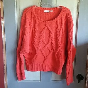 Anthropologie Sleeping On Snow Chenille Cable Knit